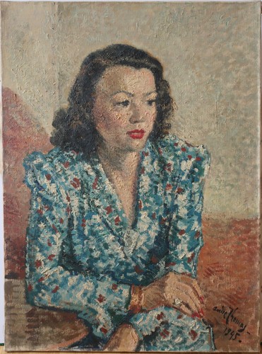 Huile sur toile - huile, portrait