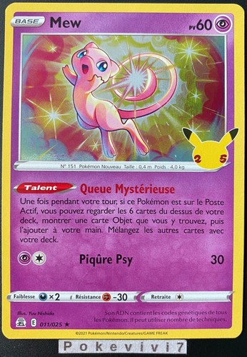 Carte pokemon mew - mew, holo