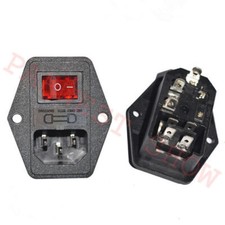 Arcade Cabinet Switched Power Socket Cnnector AC 250V Lighting