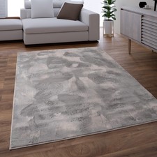 Tapis Salon Adulte Poil Long Shaggy Lavable En Machine Moelleux Pelucheux Gris