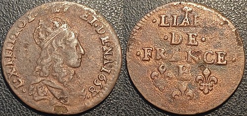 Louis xiv liard de france - de,