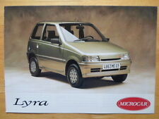 MICROCAR LYRA orig 1980s French Mkt Sales Brochure Depliant - Sans Permis