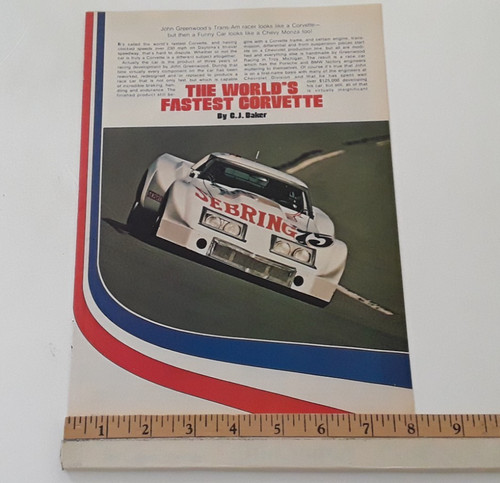 John greenwood corvette race - corvette,