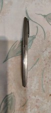 Waterman C/F Silver Filled Cap, Barrel Fountain Pen 18k Gold Medium Nib France