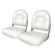 2 X Sièges De Bateau Premium Centurion - Style Blanc Par MiDMarine