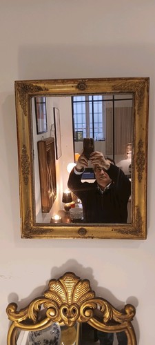 Miroir ancien dorure sur bois