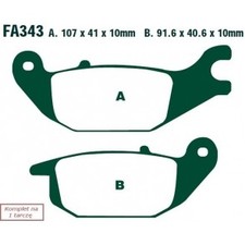 PLAQUETTES DE FREIN POUR