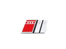 Original Audi S3 8L Logo Emblème de Lettrage Plaque Rouge Argent pour Calandre