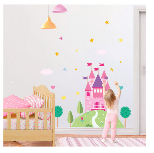 Sticker géant princesse - ,