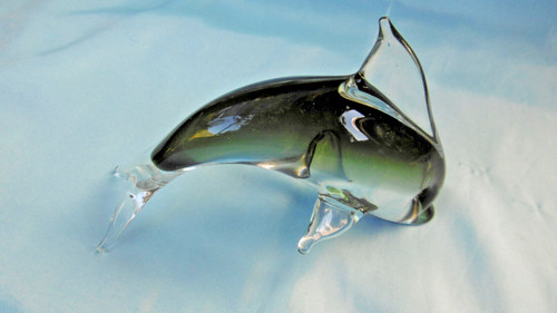 Dauphin verre cristal - verre,