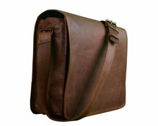 Ancienne mallette en cuir sac de travail bandoulière UNI BAG Messenger neuf