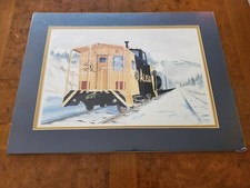 Alaskan Artist Jacquie Cote Suter Signed Numbered Lithograph 1985 Watercolor