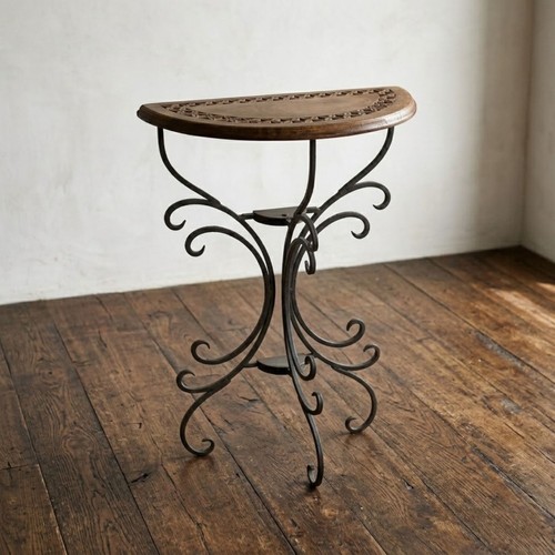Demilune console table - 32",