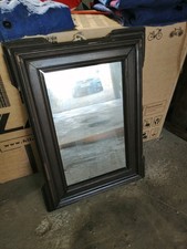 Ancien Miroir Mural en Bois -