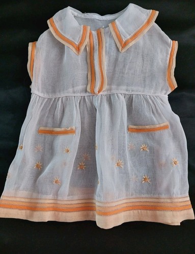 Adorable robe ancienne organdi - adorable,