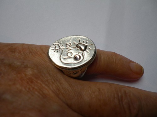 Scooter bague argenté - t,