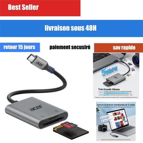 Lecteur cartes microsd - lecteur,