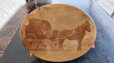 ferrotype avec pied, calèche
