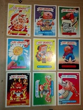 Les Crados /Lot de 9 cartes/French Garbage Pail Kids