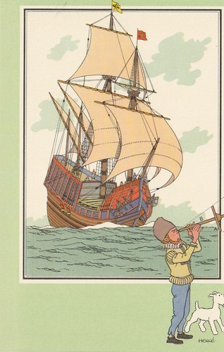 Chromo tintin hergé - chromo, tintin/hergé/marine