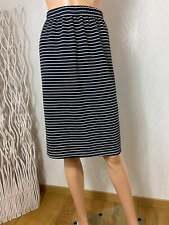 Jupe coton noire rayures argentées taille haute élastique Edmond Boublil - 46