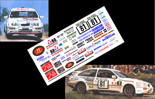Decals ford sierra - 1/43,