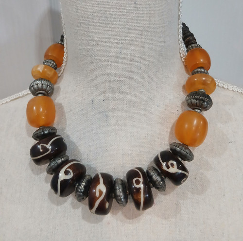 Collier ethnique boheme - collier,
