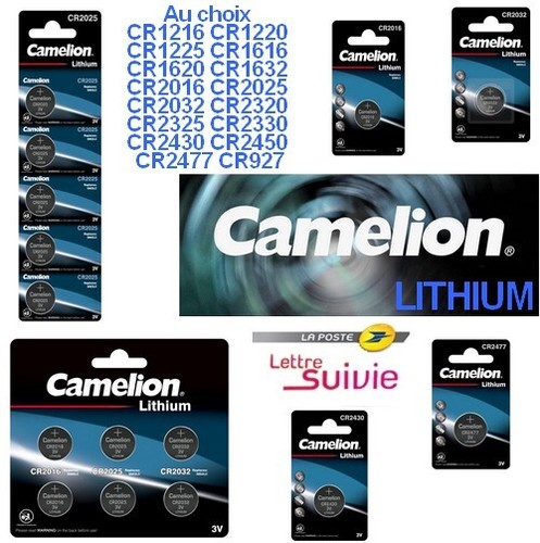Camelion piles bouton lithium