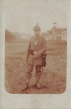 Photo 1.WK Portrait Soldat Avec Pistolentasche Luger P08 MARINE