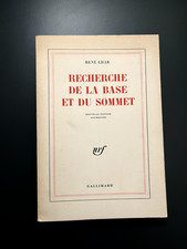 René Char Recherche de la