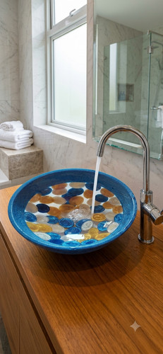 Lavabo résine fait main - en,