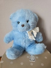 DOUDOU OURS NOUNOURS PELUCHE BLEU YEUX BLEUS 22 CM ASSIS
