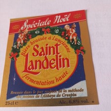 Étiquette Bière Spéciale NOËLBrie ST LANDELIN