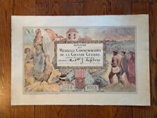 FRANCE DIPLOMA COMMEMORATIVE MEDAL OF THE GREAT WAR 1914-1918 NURSE