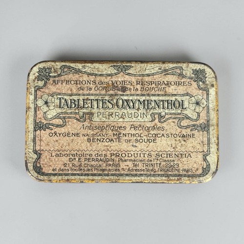 Ancienne boite tôle tablettes - tôle,