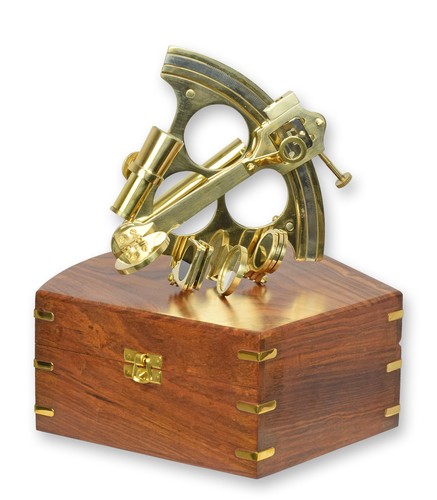 Sextant laiton dans un - en,