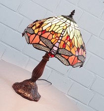 noble lampe de table Tiffany lampadaire lampe vitrage au plomb fait main vintage