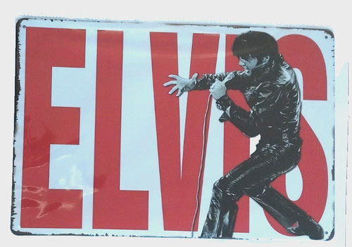 Elvis presley plaque metal - elvis,
