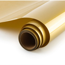 Rouleau Flex Thermocollant pour Tissu 30cmx 300cm Pour Cricut et Silhouette Or