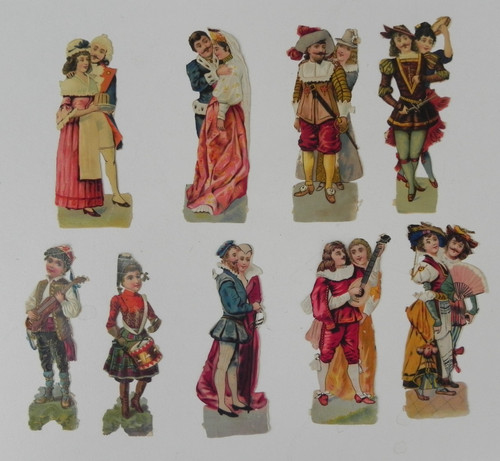 Chromos decoupis personnages - chromos,