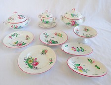 Dinner - earthenware Lunéville street lamp - 9 pieces