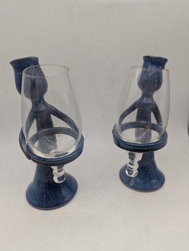 Porte verre vin céramique - verre,