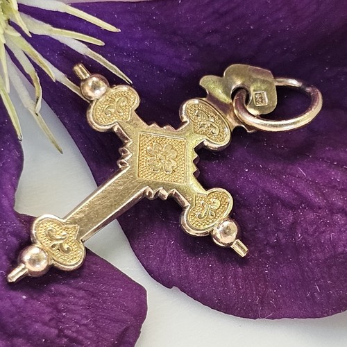 Croix jeannette xixe plaqué - croix,