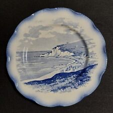 Sarreguemines earthenware plate marine decor late 19th early 20th century