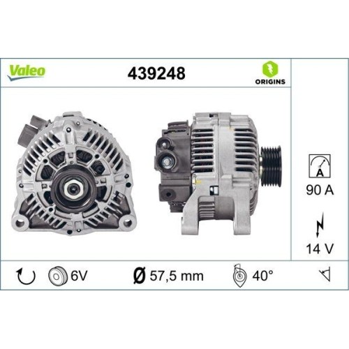 Alternateur valeo 439248 - alternateur,