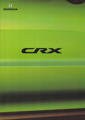 Catalogue brochure honda crx - catalogue,