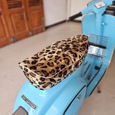 Classic Leopard Motif Vespa PTS Special Smallframe Seat Coat Cover Jok LG110