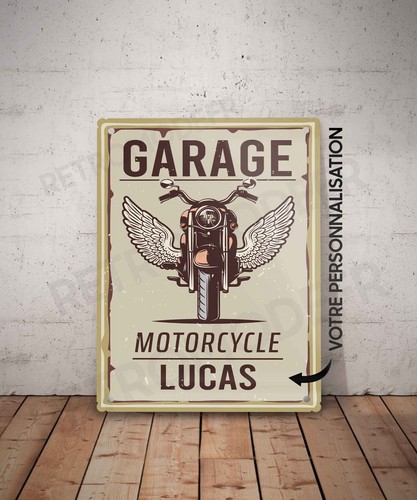 Plaque métal vintage - , moto