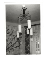 G1451 Germany 1960 Home Interior Modern Chandelier. Vintage Photo 