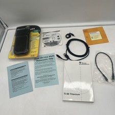 Texas Instruments TI-89 Titanium Graphing Calculator w/ Manual CD Cover Cords
